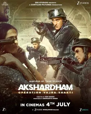 Akshardham: Operation Vajra Shakti 2025 Hindi Audio Movie Poster