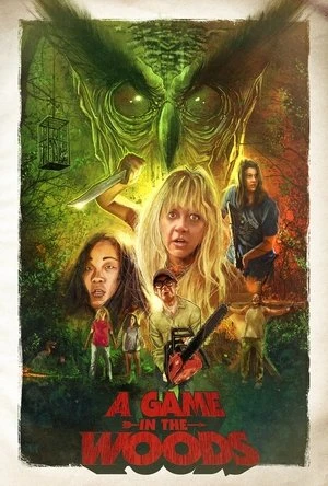 A Game in the Woods 2024 Hindi Dual Audio Movie Poster